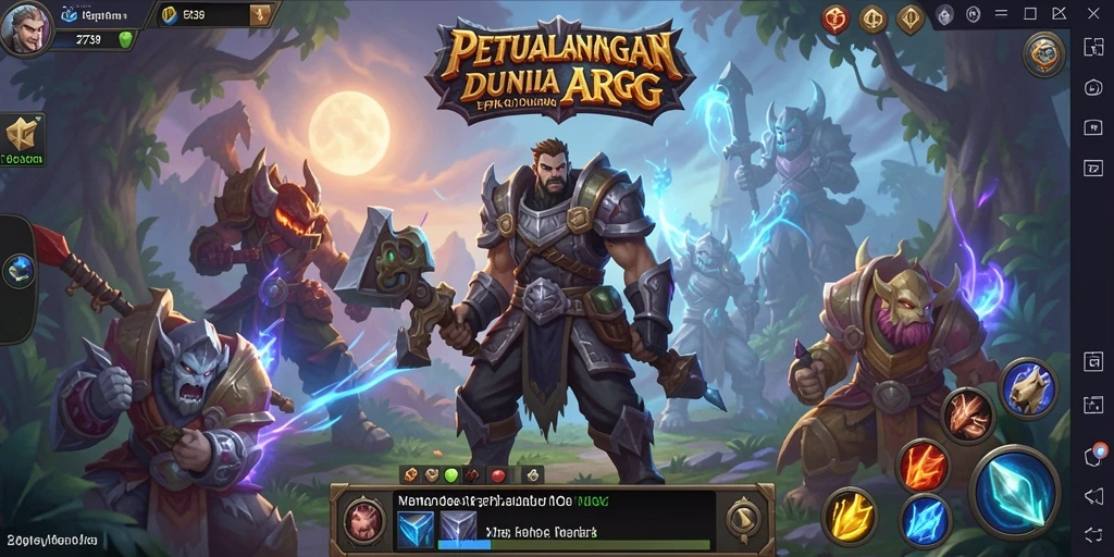 Tampilan gameplay <strong>2739</strong> yang menegangkan dan penuh aksi dalam petualangan ARPG.