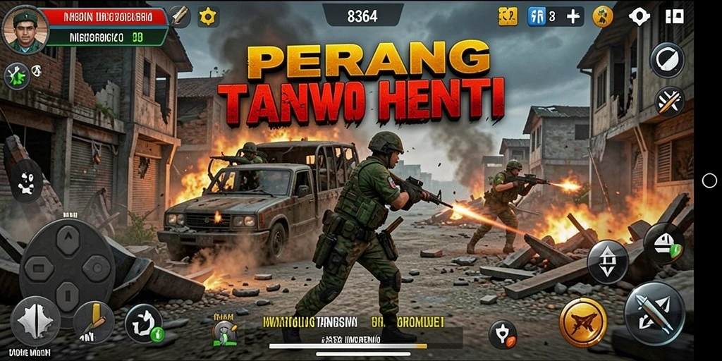 Tampilan gameplay seru dan memukau dari 8364 yang mengajak bertarung.