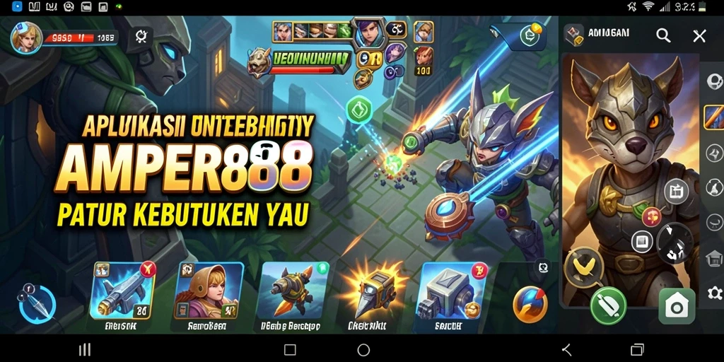 Tampilan antarmuka yang sederhana dan efektif dari AMPER88.