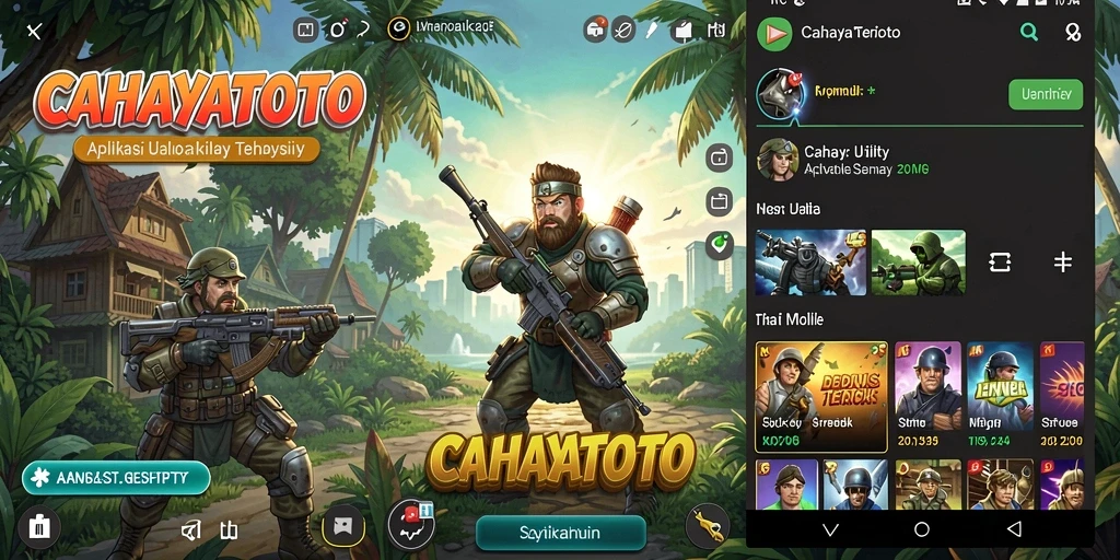 Tampilan antarmuka pengguna CAHAYATOTO yang sederhana dan intuitif.