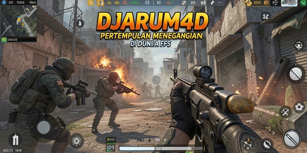 Screenshot DJARUM4D menampilkan pertempuran FPS yang seru dan mendebarkan.