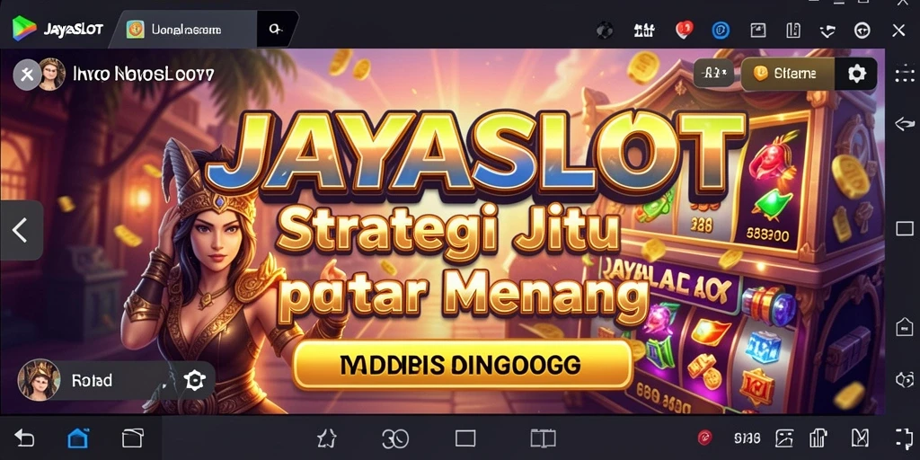 Screenshot utama JAYASLOT menampilkan aksi strategi yang intens.