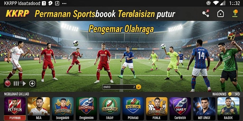 Tampilan gameplay Sportsbook KKRP yang menarik dan interaktif.
