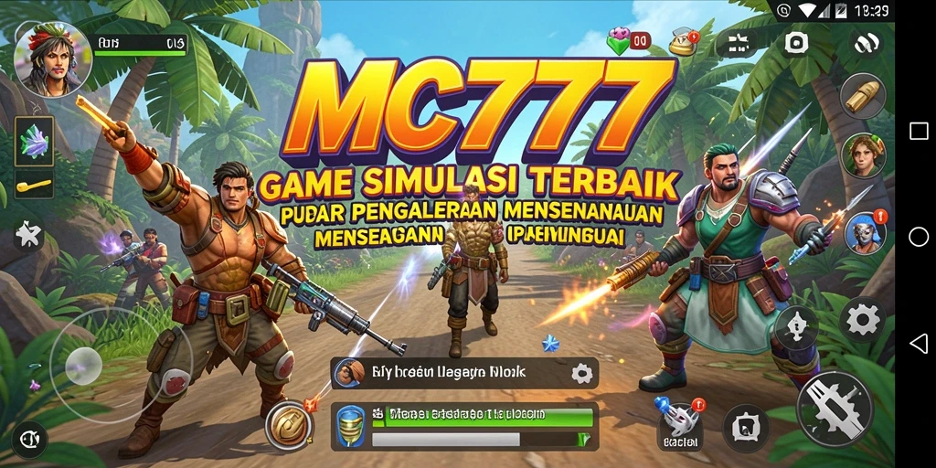 Screenshot MC777 menunjukkan gameplay yang menarik dan lingkungan interaktif.