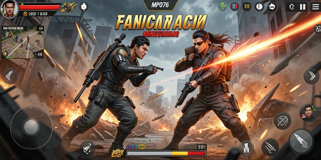 Tampilan gameplay MPO76 yang seru dan menegangkan.
