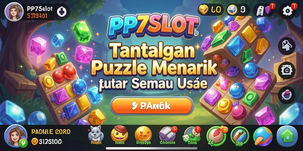 Tampilan gameplay seru dari PP7SLOT yang menantang otak.