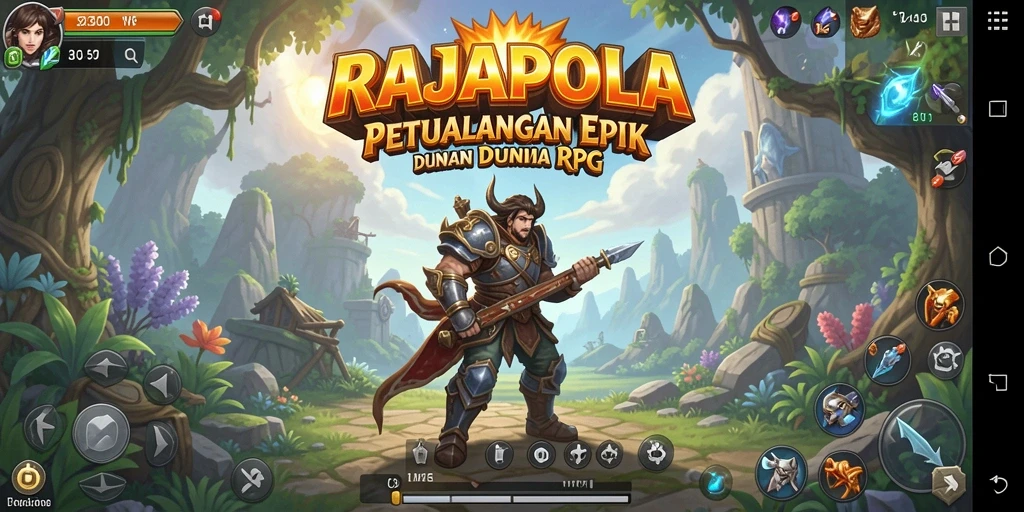 Tampilan gameplay <strong>RAJAPOLA</strong> yang mengagumkan dan penuh aksi.