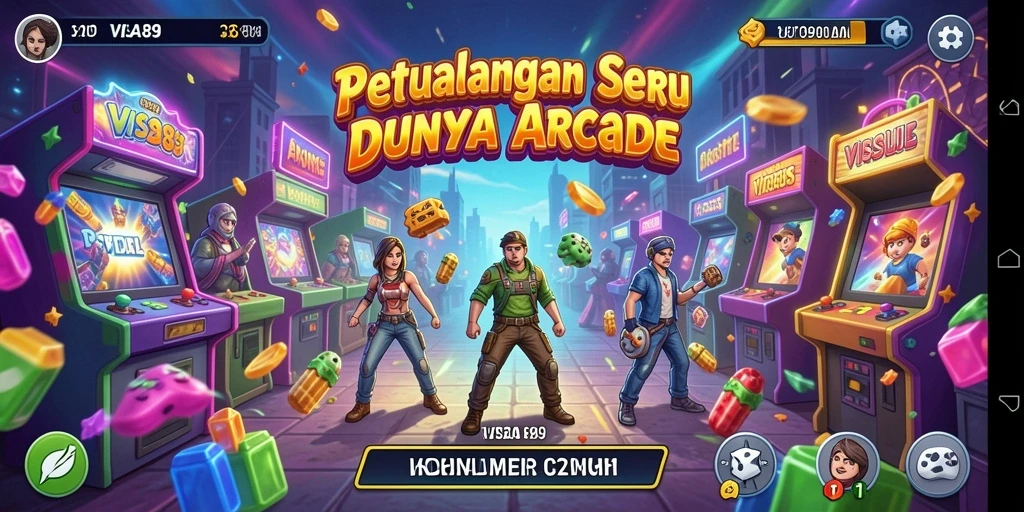 Tampilan gameplay seru dari VISA89 yang penuh tantangan.